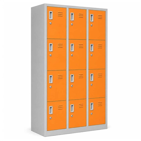 کمد فلزی دوازده درب دورنگ K420